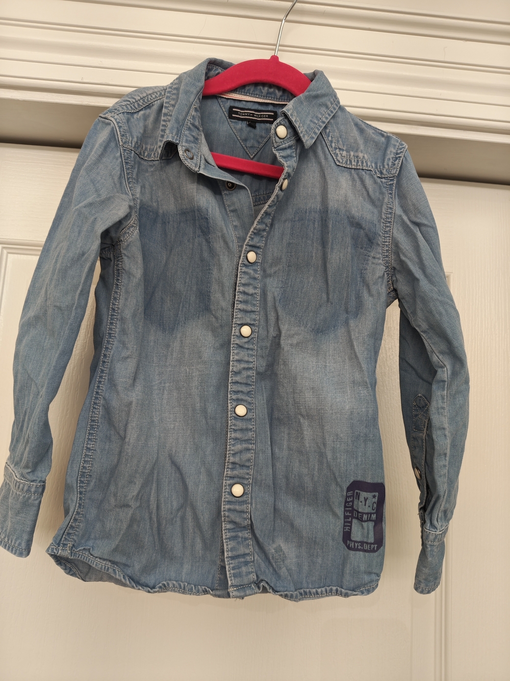 Tommy Hilfiger Light Blue Denim Button-Down Shirt